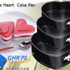 3pcs Heart Shape Cake Pan Set Spring-Form Nonstick