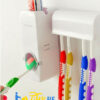 Automatic Toothpaste Dispenser With Toothbrush Holder