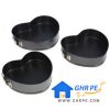 3pcs Heart Shape Cake Pan Set Spring-Form Nonstick