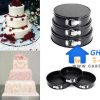 3 pcs Round Shape Cake Moulds Spring-Form Nonstick
