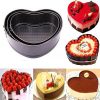 3pcs Heart Shape Cake Pan Set Spring-Form Nonstick