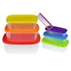 7 pieces Rainbow Colors Food Storage Boxes