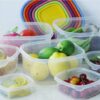 7 pieces Rainbow Colors Food Storage Boxes