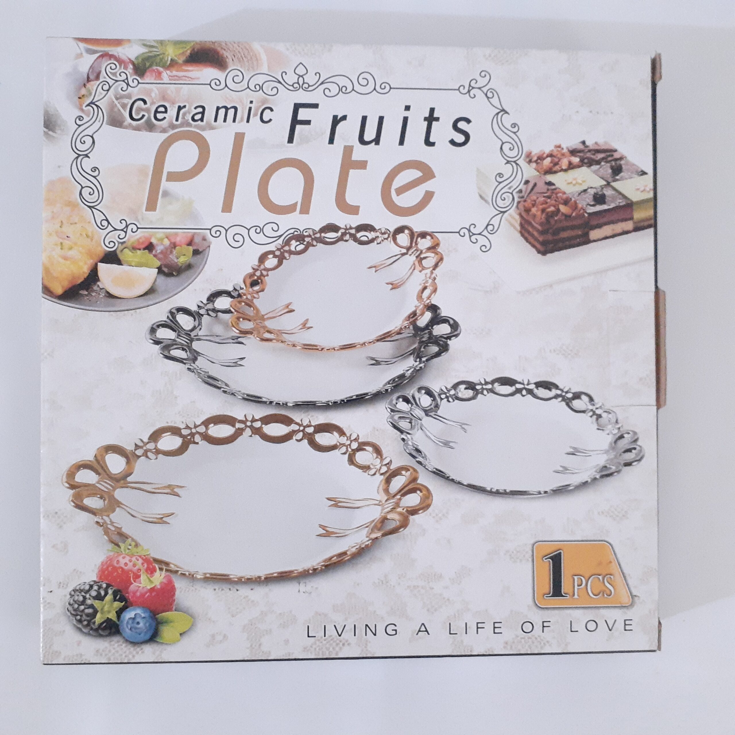 New Stylish Ceramic Fruit & Dry Fruit Plate