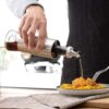 Stainless Steel Glass Oil/Vinegar Bottle Leak-proof