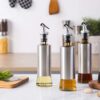 Stainless Steel Glass Oil/Vinegar Bottle Leak-proof