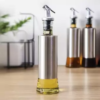 Stainless Steel Glass Oil/Vinegar Bottle Leak-proof