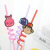 New Fancy Plastic Drinking Straws (pack of 4)