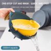 New Multi-functional Vegetable Cutter With Drain Basket