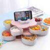 Stylish Rotating Dry Fruit Box Flower Style (6 Compartments)
