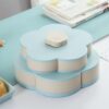 Stylish Rotating Dry Fruit Box Flower Style (6 Compartments)