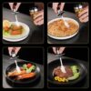 Transparent sealed Glass seasoning jar with Air Tight Lid